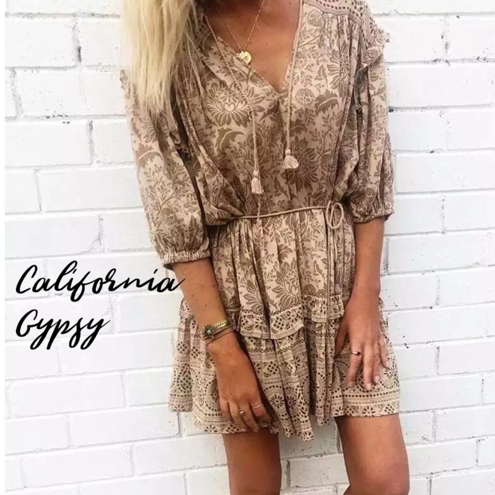 Safari Boho Mini Dress - Picture 13 of 16